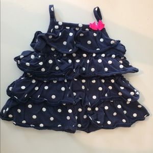 Carters 9M pokadot tank tunic dress